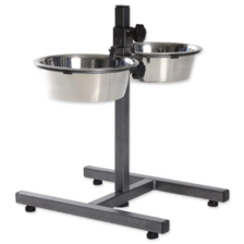 TRIXIE Stojan na misky, nastaviteľná výška 2x1,8l